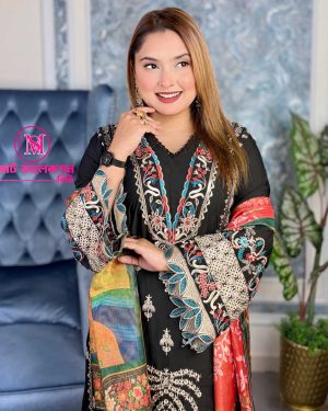 Ready Made Stitched Premium Cotton Dress (RPK_Blak)