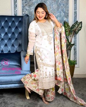 STYLISH EID EXCLUSIVE READY MADE PARTY SHARARA (RJF_WIT_SARARA)