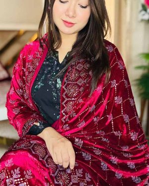 LUXURY VELVET PREMIUM SHAWL (Kodom_Merun)