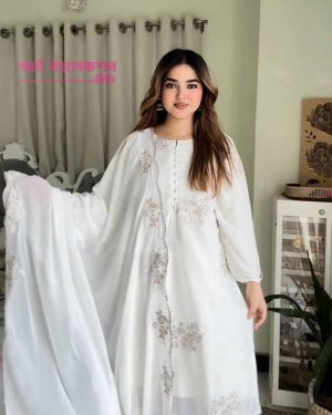 Stitched Slap Cotton 3 Piece Set (TG_White_E)